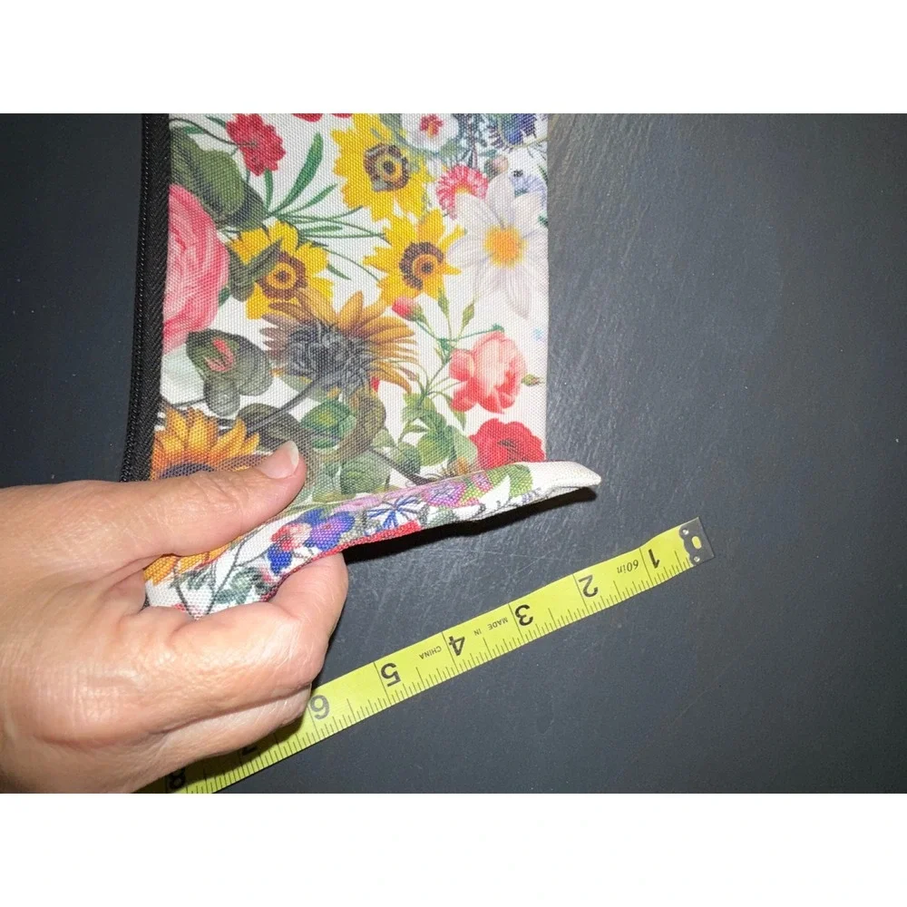 Pioneer Woman Mercantile Floral Canvas Zipper Pouch Pawhuska Oklahoma Makeup Bag